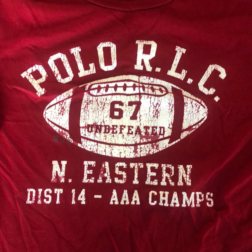 Vintage Men’s Polo Ralph Lauren Football T Shirt